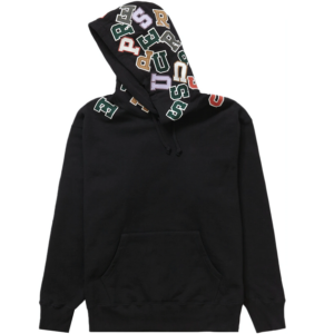 Ao Supreme Scattered Applique Hooded Sweatshirt 'Black'