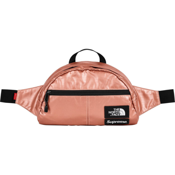 Túi Supreme The North Face Metallic Roo II Lumbar Pack Rose Gold SP-TNFMRIILPRGD - Ảnh 2