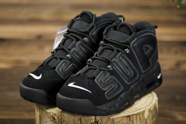 Giày Nike Supreme x Air More Uptempo 'Black' 902290-001 - Ảnh 3