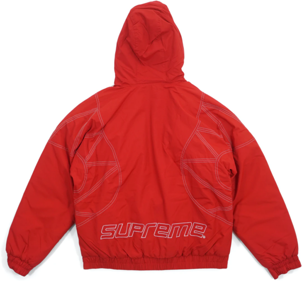Áo Supreme Zig Zag Stitch Puffy Jacket Red SP-ZZSPJRD - Ảnh 3