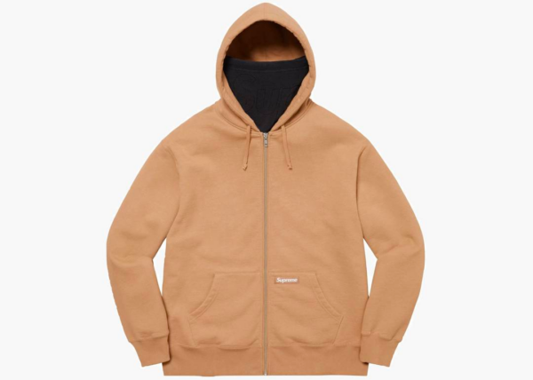 Ao Supreme Double Hood Facemask Zip Up Hooded Sweatshirt 'Light Brown'