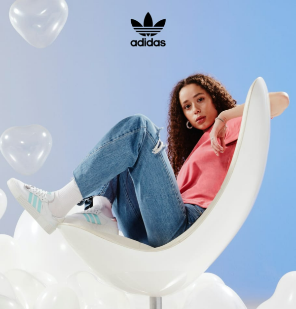 Giày Adidas Originals X Swarovski Sambarose 'White Aqua' GZ8618 - Ảnh 2