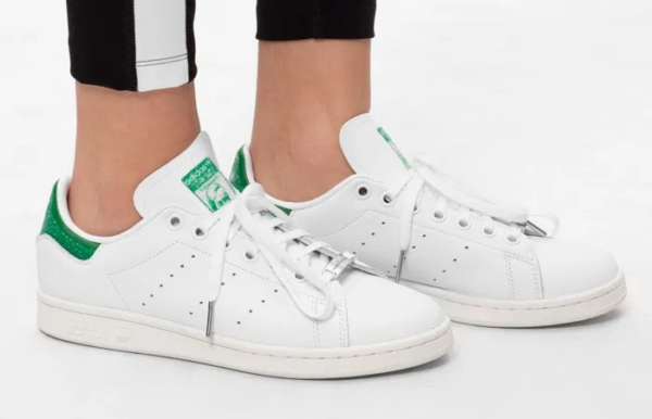 Giày Adidas Stan Smith x Swarovski 'Cloud White Green' FX7482 - Ảnh 3