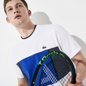 Ao Lacoste T-shirt White Obscurity Navy Blue TH4811-RFN