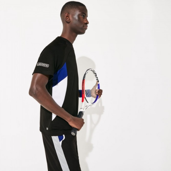 Áo Lacoste T-shirt Black Cosmic White TH4827-RUS - Ảnh 4