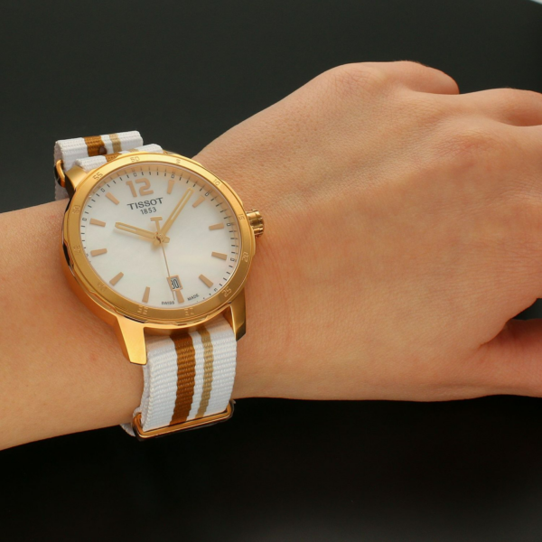Đồng Hồ Tissot Quickster 'Mother of Pearl' T095-410-37-117-00 - Ảnh 4
