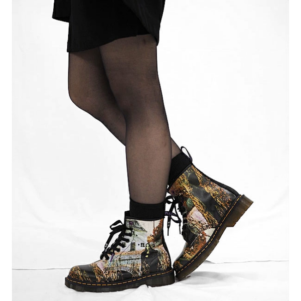 Giày Dr. Martens 1460 Black Sabbath Lace Up Boots 26315102 - Ảnh 5