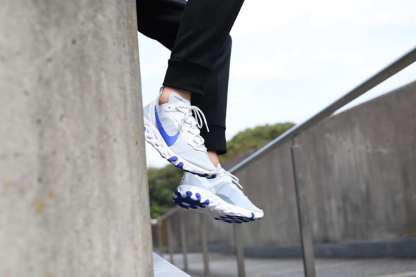 Giày Nike React Element 55 Pure Platinum Racer Blue BQ6166-005 - Ảnh 6