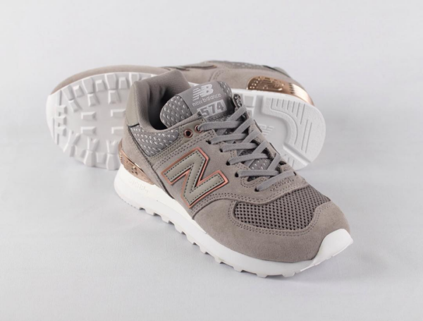 Giày New Balance 574 Wmns 'Grey White Rose Gold' WL574FSCB - Ảnh 5