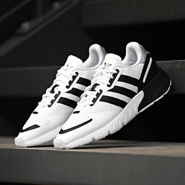 Giày Adidas ZX 1K Boost 'White Black' FX6510 - Ảnh 7