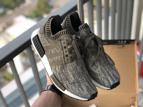 Giày Adidas NMD R1 Primeknit 'Sesame Branch' AQ0929 - Ảnh 7