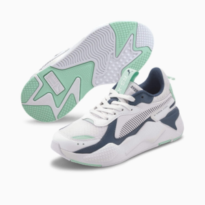 Alternative view of Puma RSX Joy Jr Sneakers White Blue Green Water 372864-01