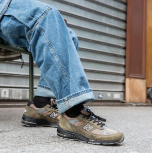 Alternative view of Giày New Balance 991 Made in England 'Khaki Sand' M991FDS