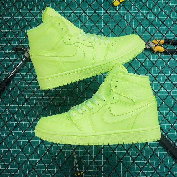 Giày Nike Air Jordan 1 High PRM 'Barely Volt' AH7389-700 - Ảnh 9