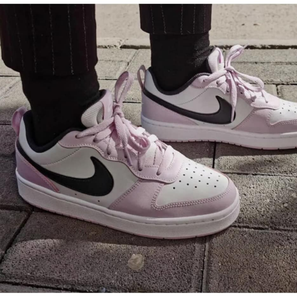 Giày Nike Court Borough Low 2 GS 'Photon Dust Off Noir' BQ5448-005 - Ảnh 4