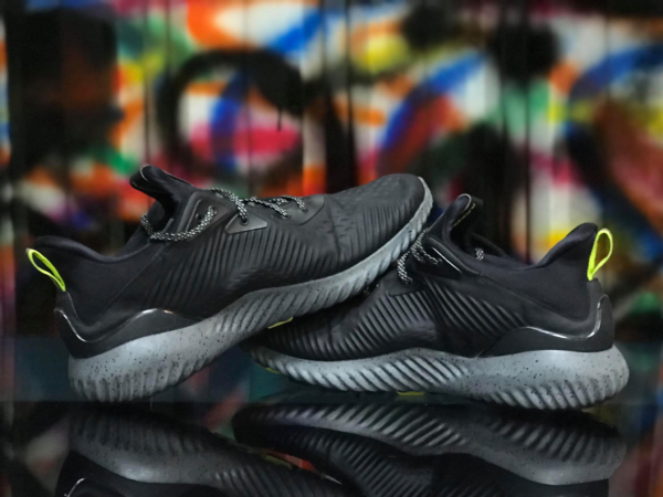 Giày Adidas Alphabounce Core Black Semi Solar Yellow BW1223 - Ảnh 5