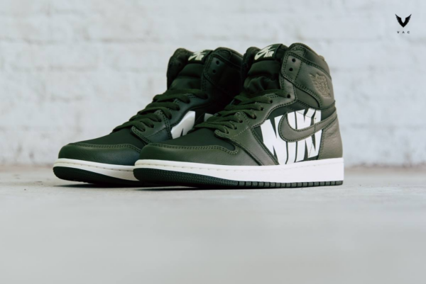 Giày Nike Air Jordan 1 High OG 'Olive Canvas' 555088-300 - Ảnh 4