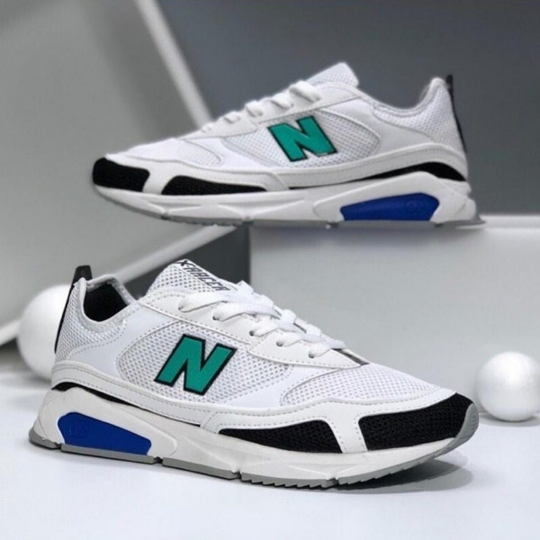 Giày New Balance X-Racer White Blue Green MSXRCJK - Ảnh 3