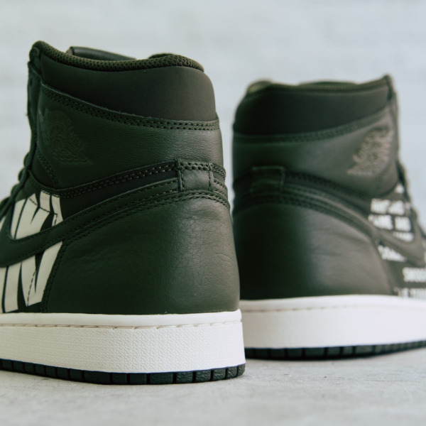 Giày Nike Air Jordan 1 High OG 'Olive Canvas' 555088-300 - Ảnh 3