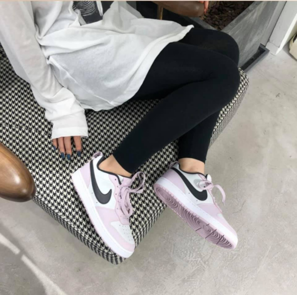 Giày Nike Court Borough Low 2 GS 'Photon Dust Off Noir' BQ5448-005 - Ảnh 3