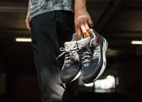 Giày New Balance 991 Made In England 'Olive White' M991GNN - Ảnh 2