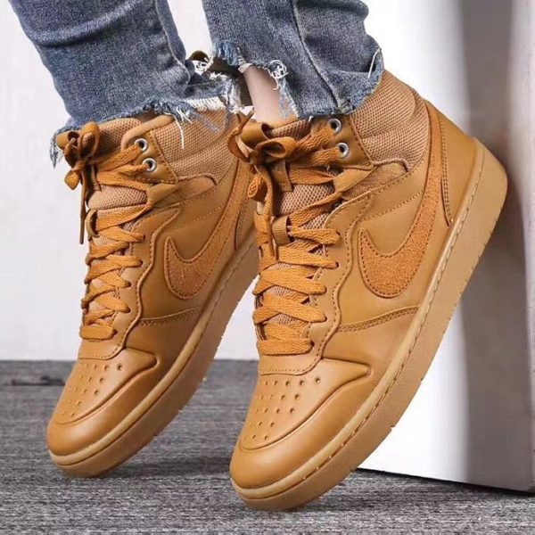 Giày Nike Court Borough Mid 2 Boot GS 'Wheat' BQ5440-700 - Ảnh 6
