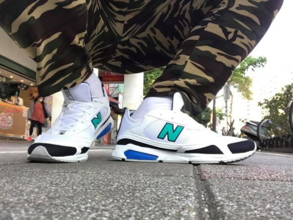 Giày New Balance X-Racer White Blue Green MSXRCJK - Ảnh 4