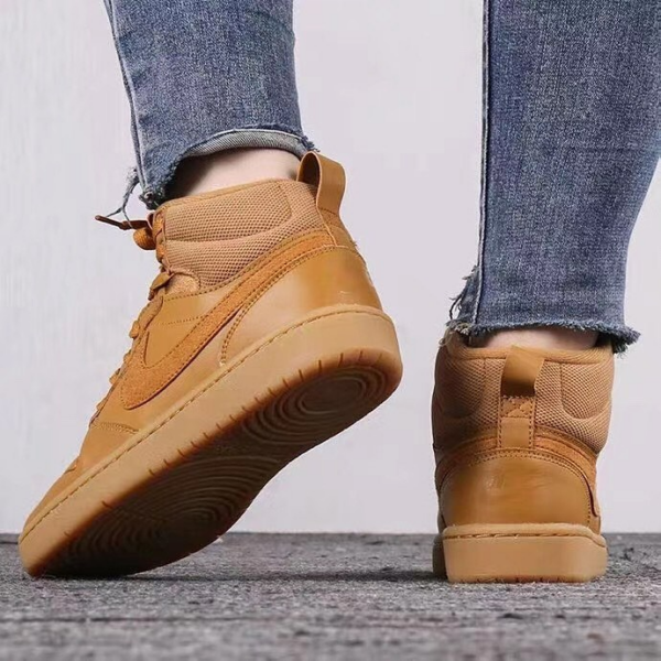Giày Nike Court Borough Mid 2 Boot GS 'Wheat' BQ5440-700 - Ảnh 5