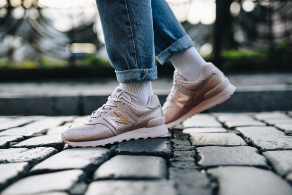 Giày New Balance Wmns 574 Trainer In Peach WL574SOJ - Ảnh 6