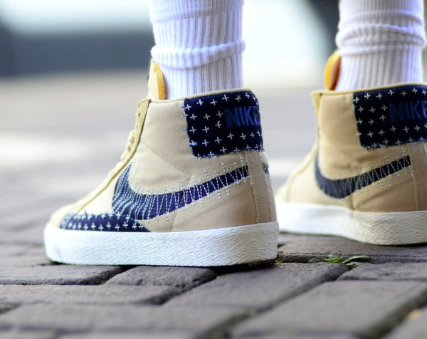 Giày Nike Blazer Mid SB 'Sashiko Pack Sesame' CT0715-200 - Ảnh 3
