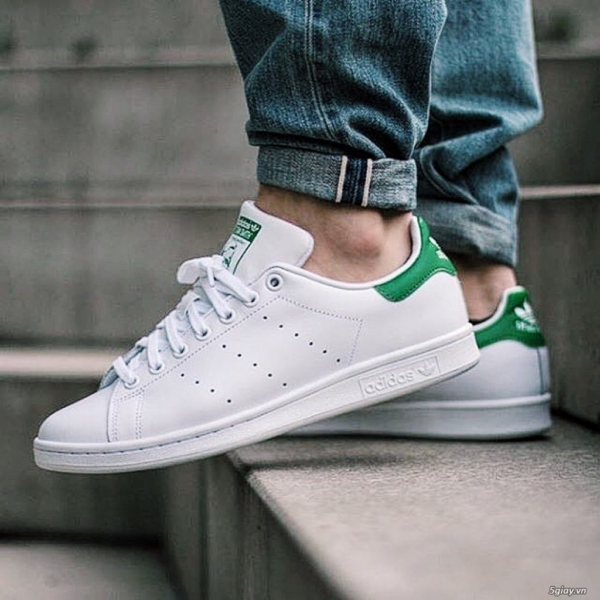 Giày Adidas Stan Smith 'White Green' B24105 - Ảnh 4