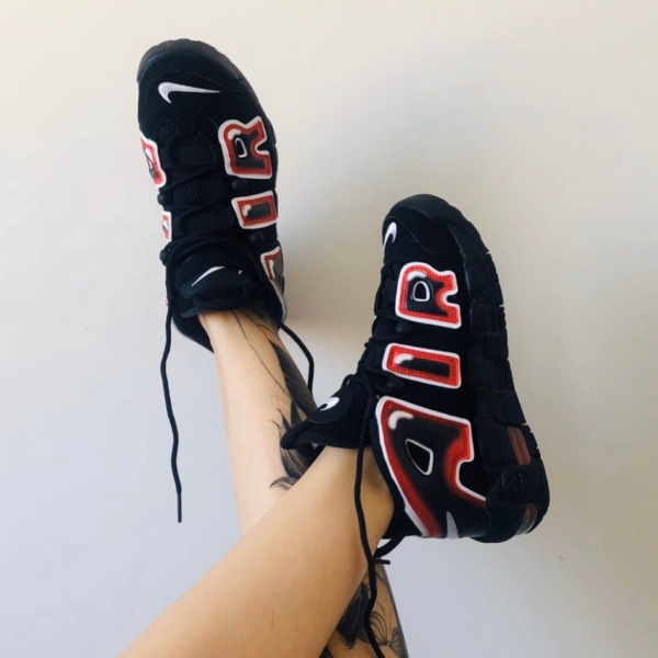 Giày Nike Air More Uptempo 96 BG 'Laser Crimson' 415082-010 - Ảnh 3