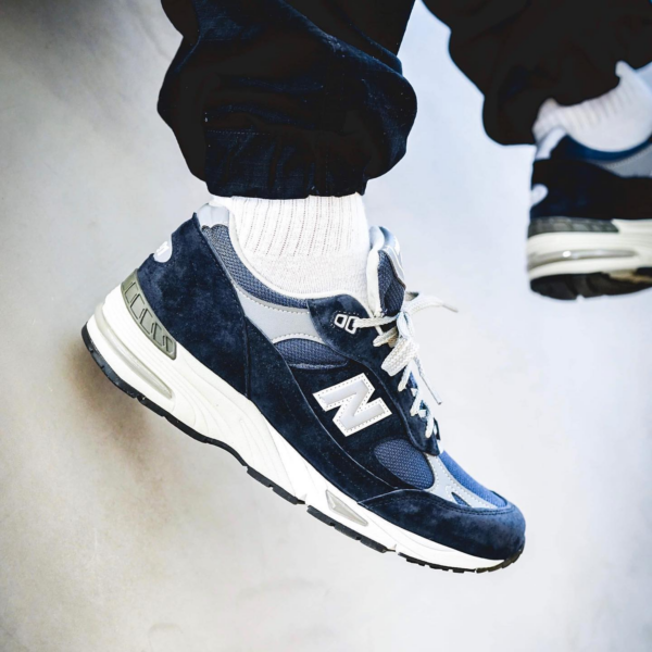 Giày New Balance 991 'Navy White' M991NV - Ảnh 2