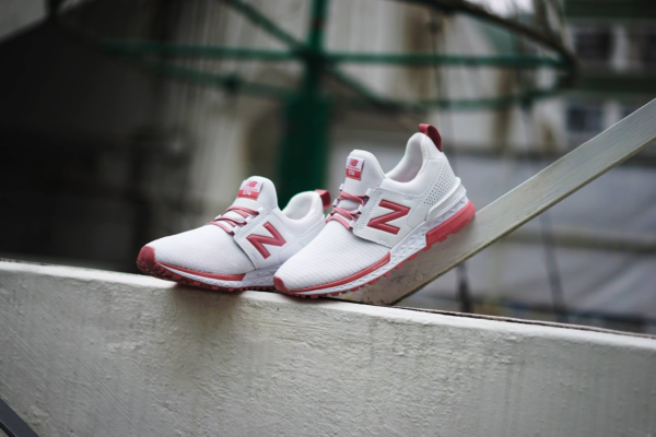 Giày New Balance 574 Wmns 'White Pink' WS574DSFB - Ảnh 2