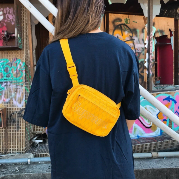 Túi Supreme Shoulder Bag FW18 Yellow SP-SBFW18YW - Ảnh 4