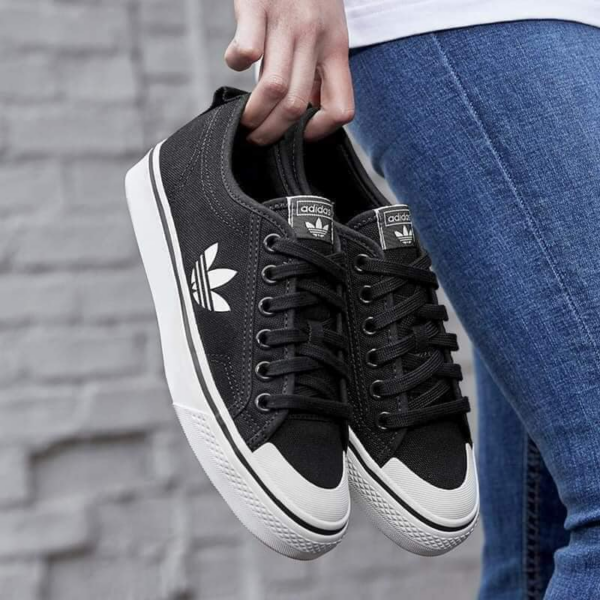 Giày Adidas Wmns Nizza Trefoil 'Black' EF1878 - Ảnh 3
