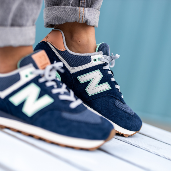 Giày New Balance Wmns 574 Beach 'Cruiser Navy' WL574BCM - Ảnh 4