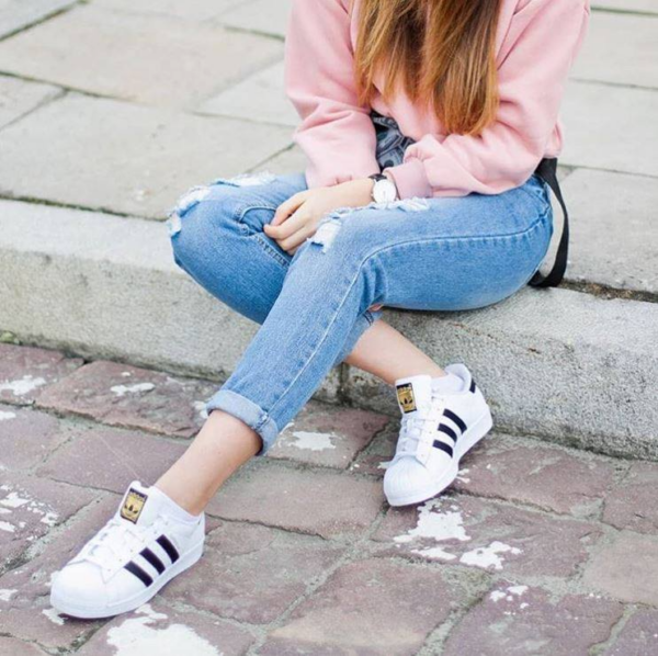 Giày Adidas Superstar J 'White' EE8733 - Ảnh 2