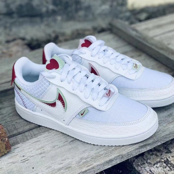 Giày Nike Wmns Court Vision Low Premium 'Valentine's Day' CI7827-100 - Ảnh 3