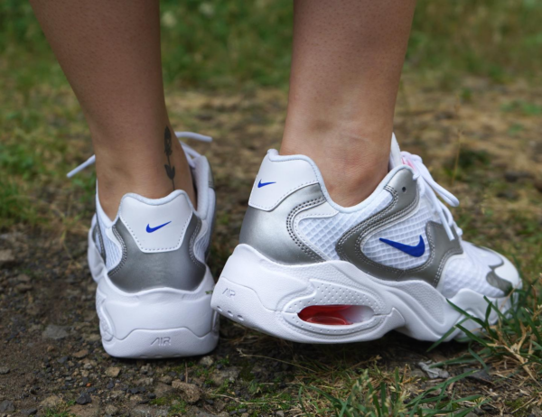 Giày Nike Air Max 2X Wmns 'White Metallic Silver' CK2947-102 - Ảnh 3