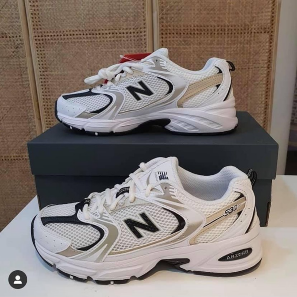 Giày New Balance 530 'White Light Gold Metallic' MR530UNI - Ảnh 3