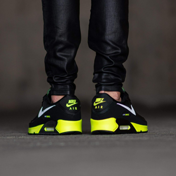Giày Nike Air Max 90 'Black Hot Lime' DB3915-001 - Ảnh 3