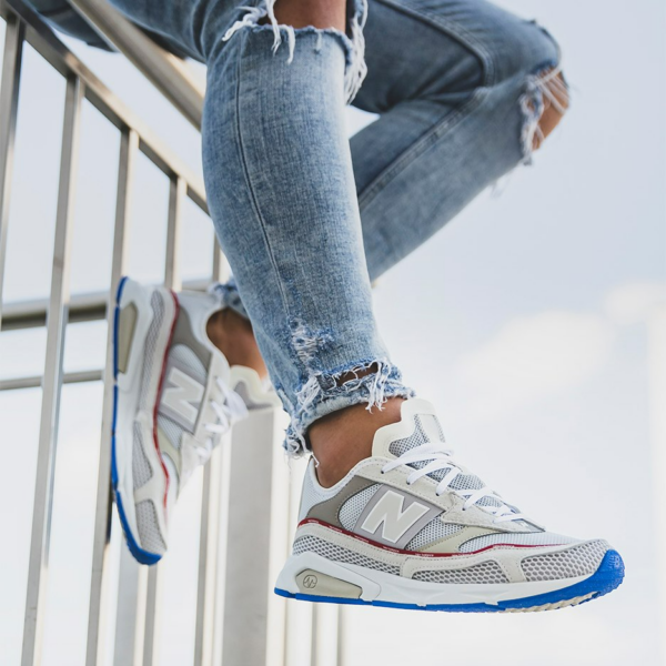 Giày New Balance X-Racer White Red Blue MSXRCTLB - Ảnh 2