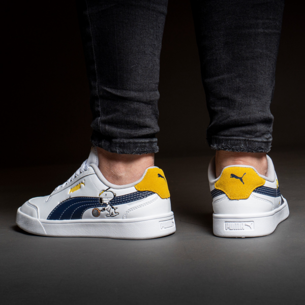 Giày Puma Peanuts x Shuffle Big Kid 'Woodstock White Maize'  375739-01 - Ảnh 4