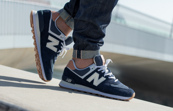 Giày New Balance 574 Natural Indigo Mahogany ML574TYA - Ảnh 2