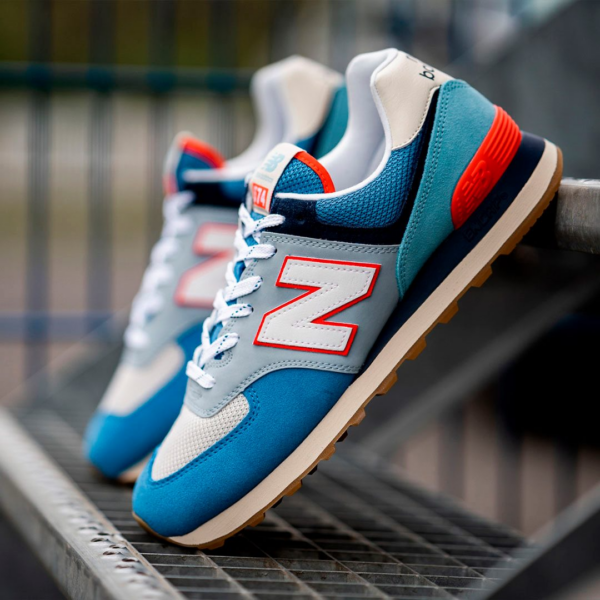 Giày New Balance 574 Mako Blue Turtle Dove ML574SOS - Ảnh 5