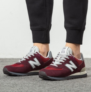 Alternative view of Giày New Balance 574 'Burgundy' ML574ERL