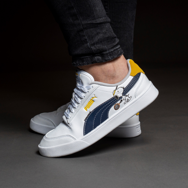 Giày Puma Peanuts x Shuffle Big Kid 'Woodstock White Maize'  375739-01 - Ảnh 3