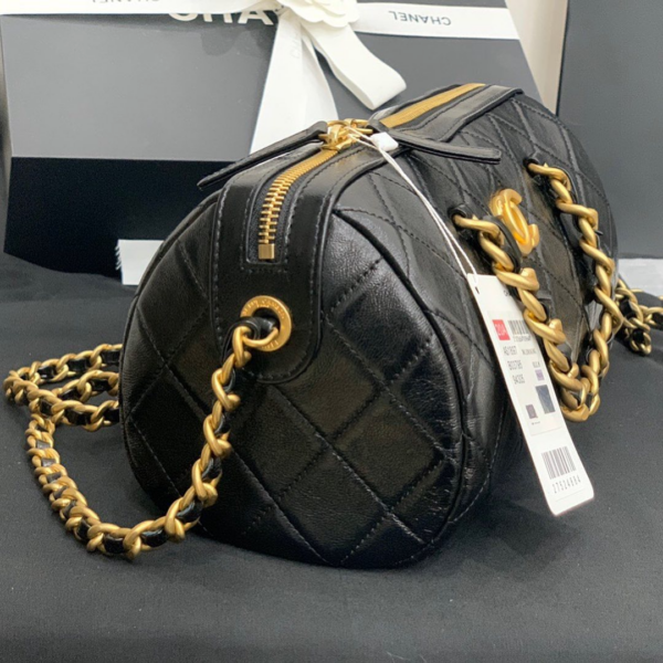 Túi Chanel Bowling Bag Calfskin Black AS1897-B03795-94305 - Ảnh 6