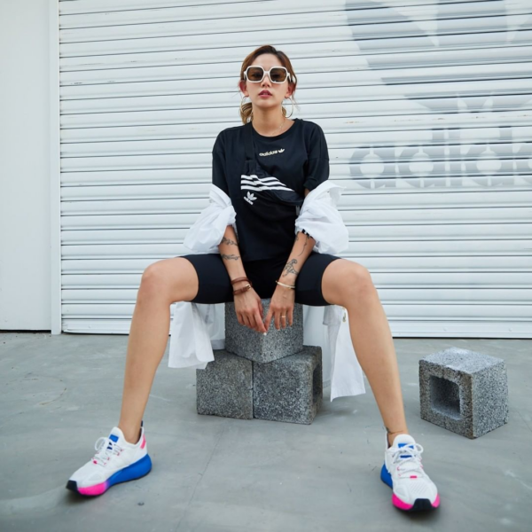 Giày Adidas Wmns ZX 2K Boost 'White Pink Blue' FY0605 - Ảnh 6